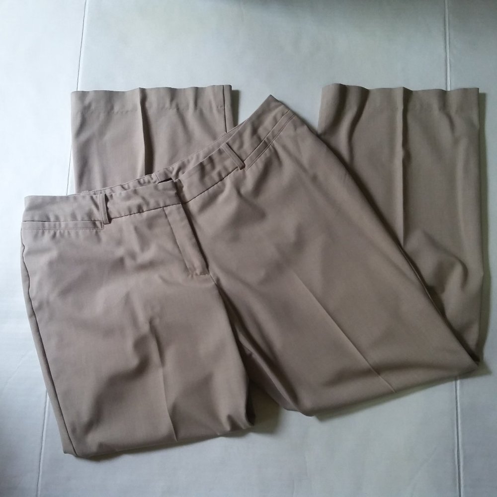 Worthington tan curvy fit trousers